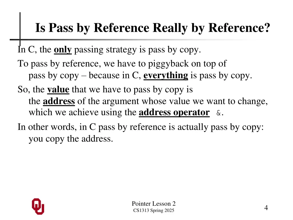 is pass by reference really by reference