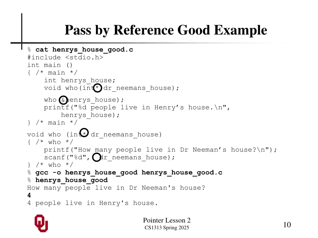 pass by reference good example 1