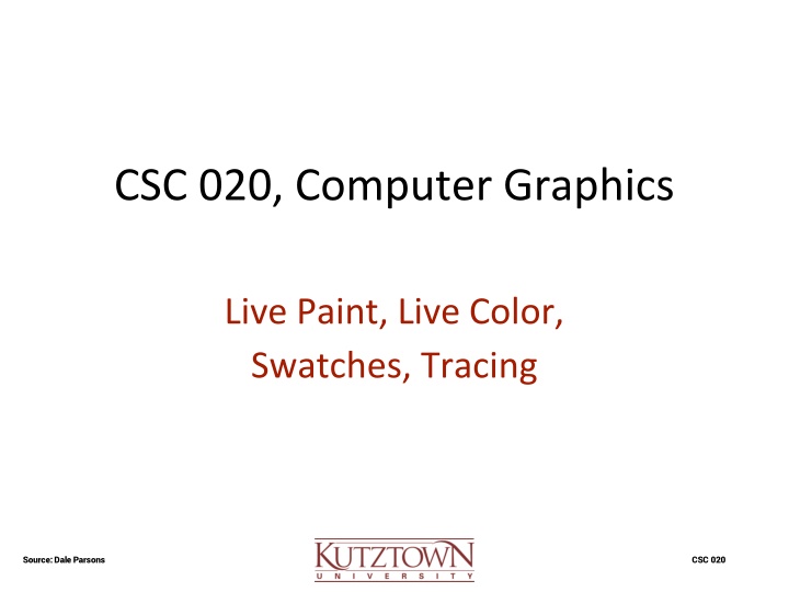 csc 020 computer graphics