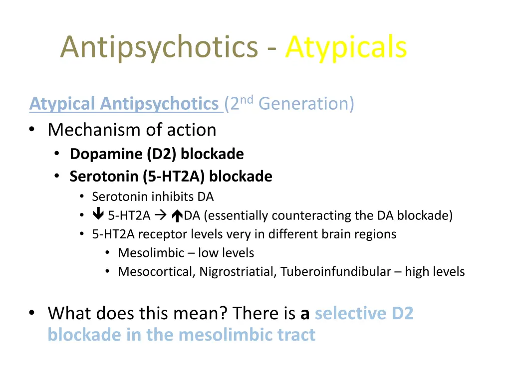 antipsychotics atypicals