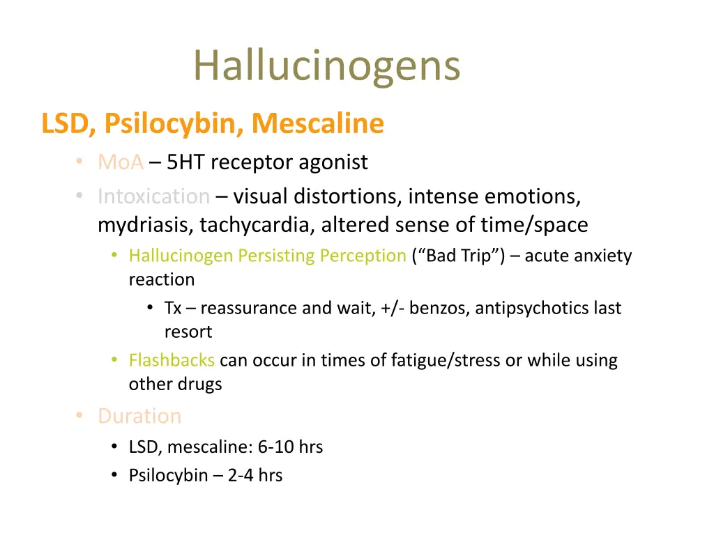 hallucinogens