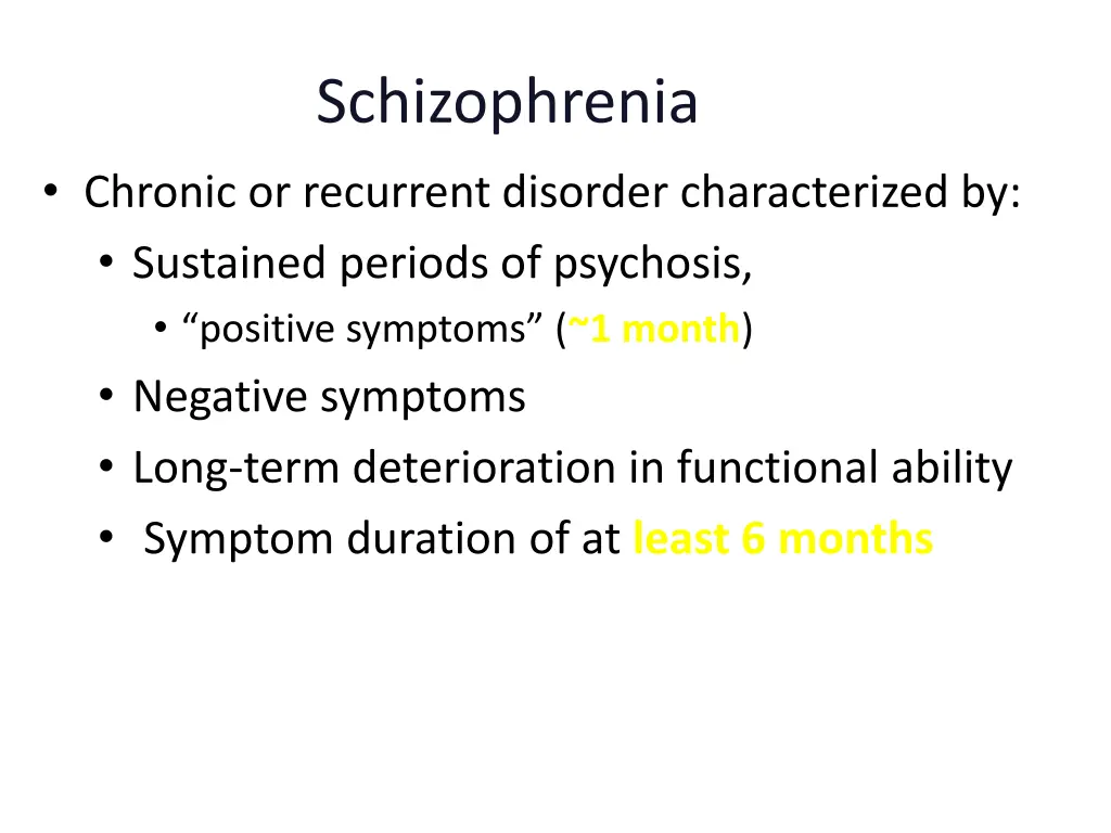 schizophrenia