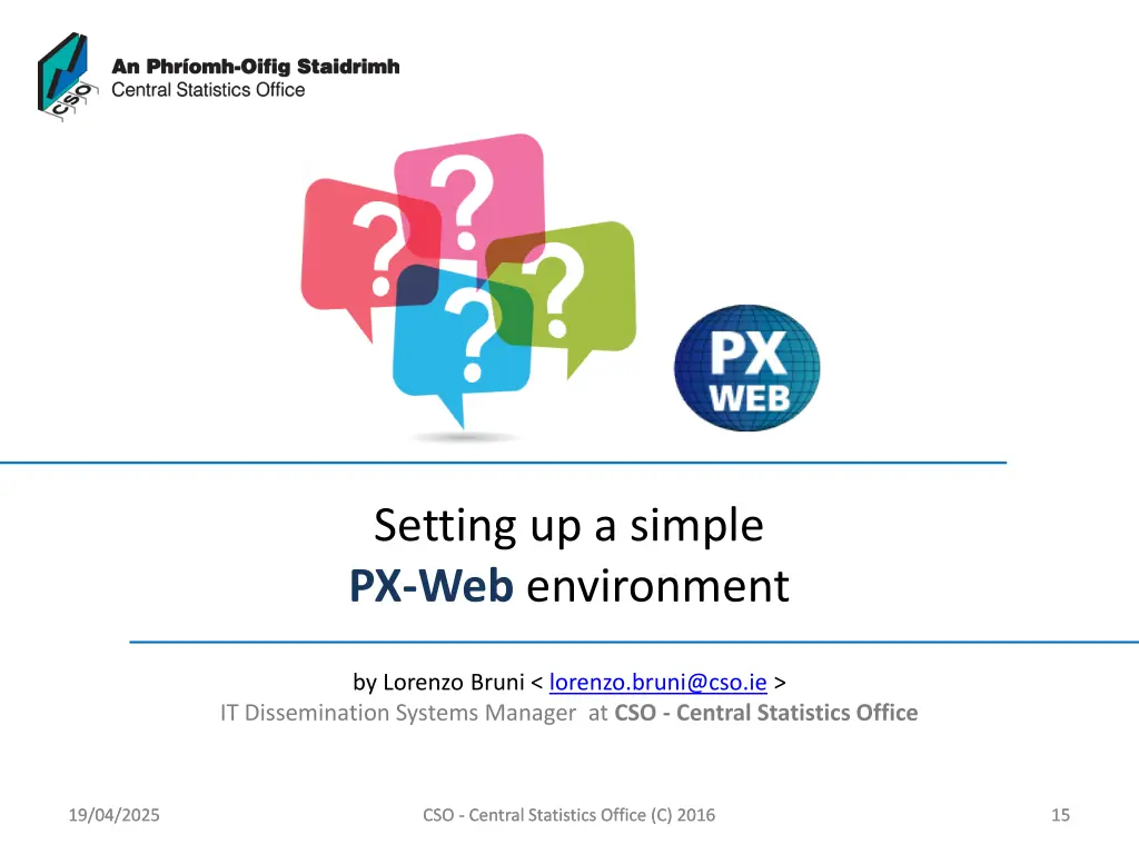setting up a simple px web environment 1