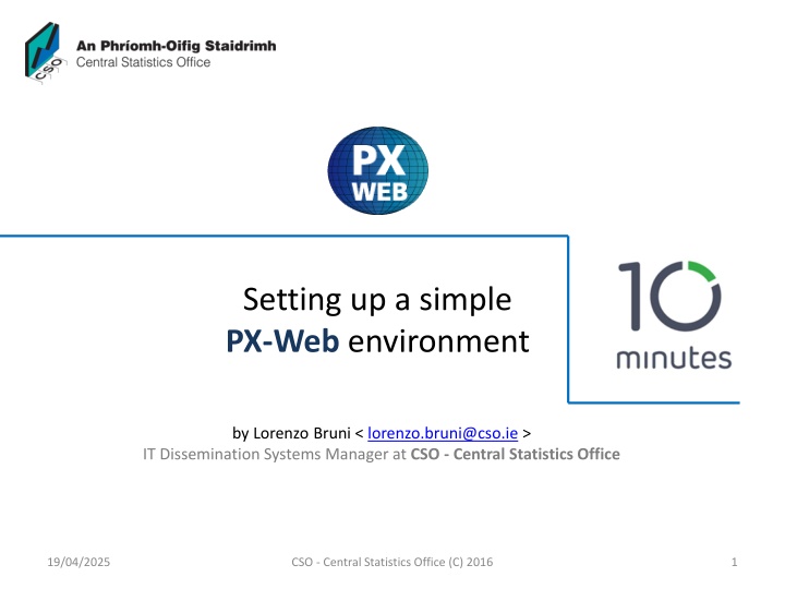 setting up a simple px web environment