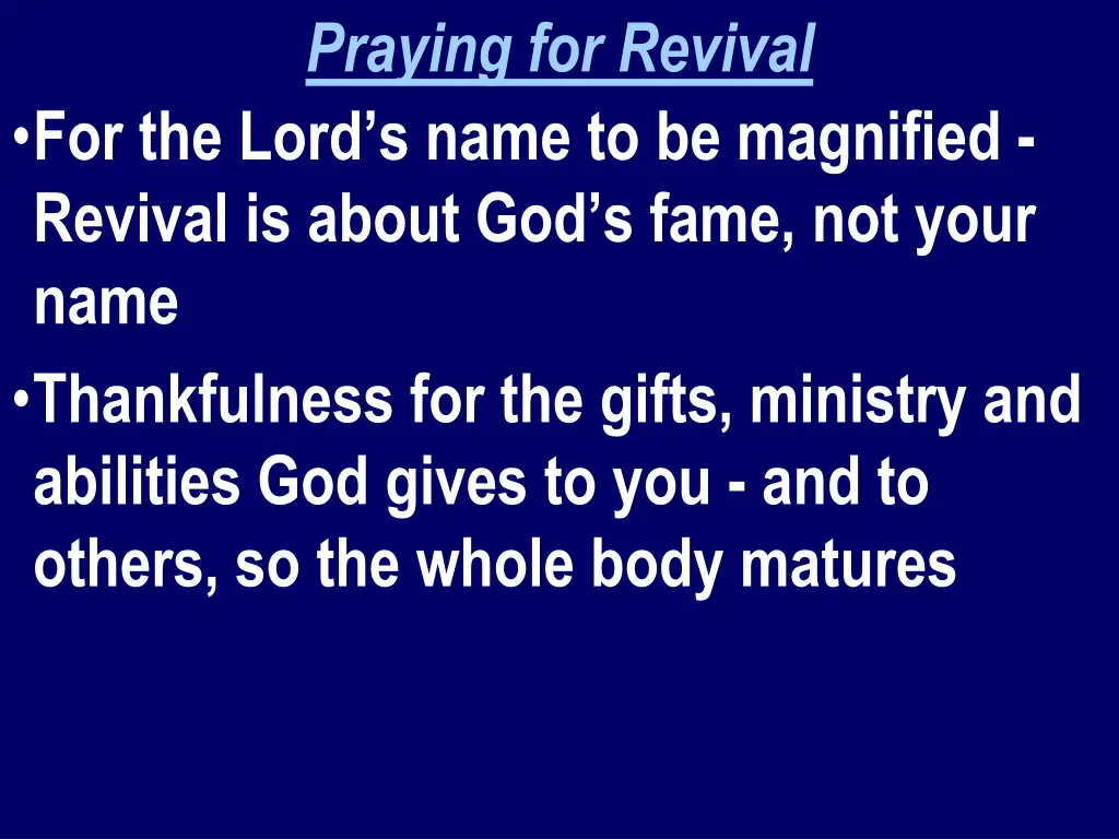 praying for revival 2