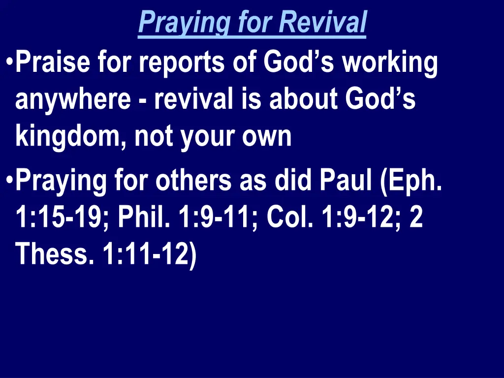 praying for revival 3