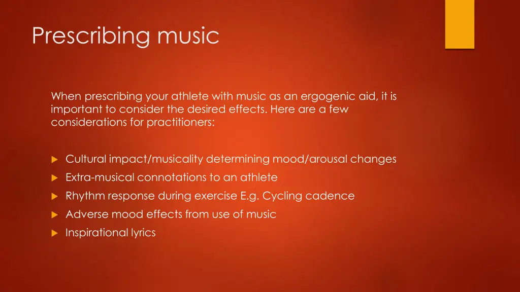 prescribing music