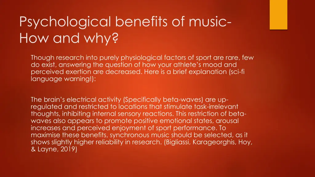 psychological benefits of music how and why