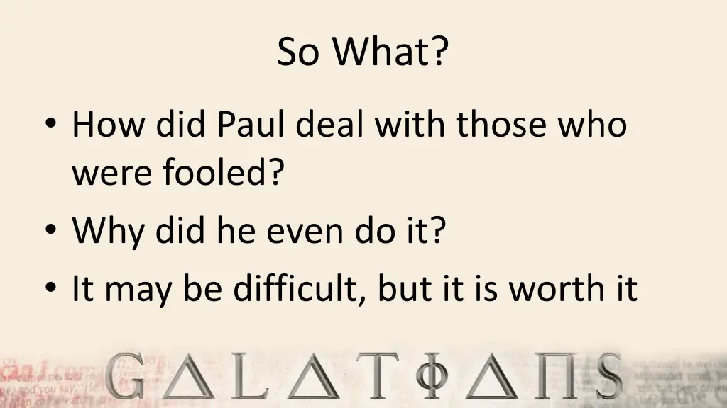 so what 2