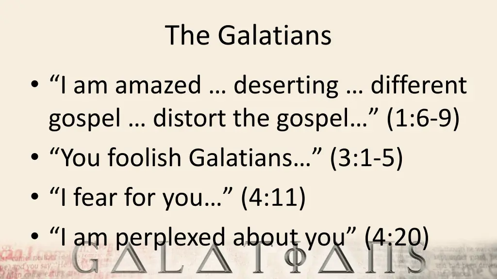 the galatians 3