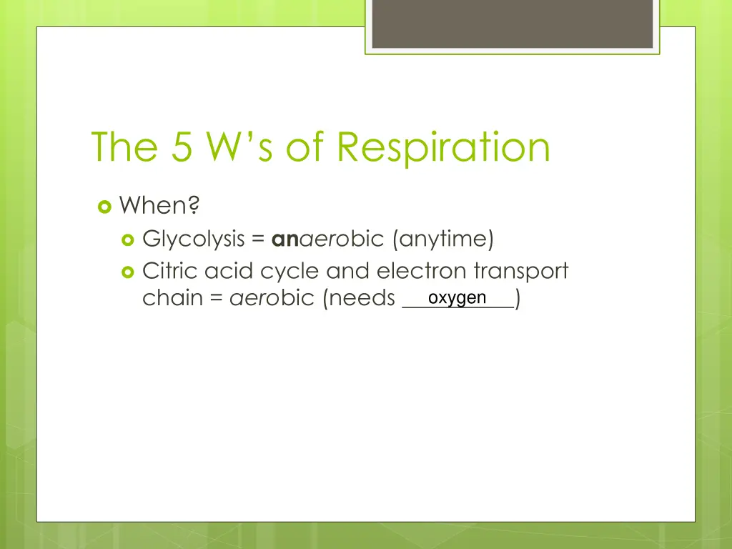 the 5 w s of respiration 2