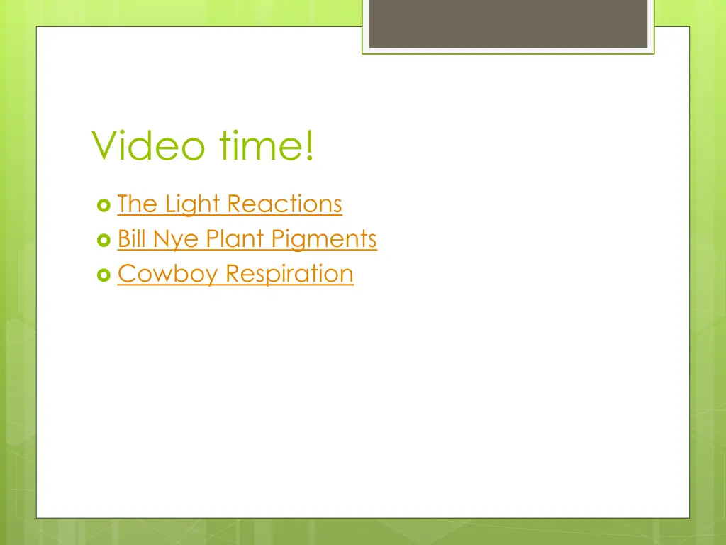 video time