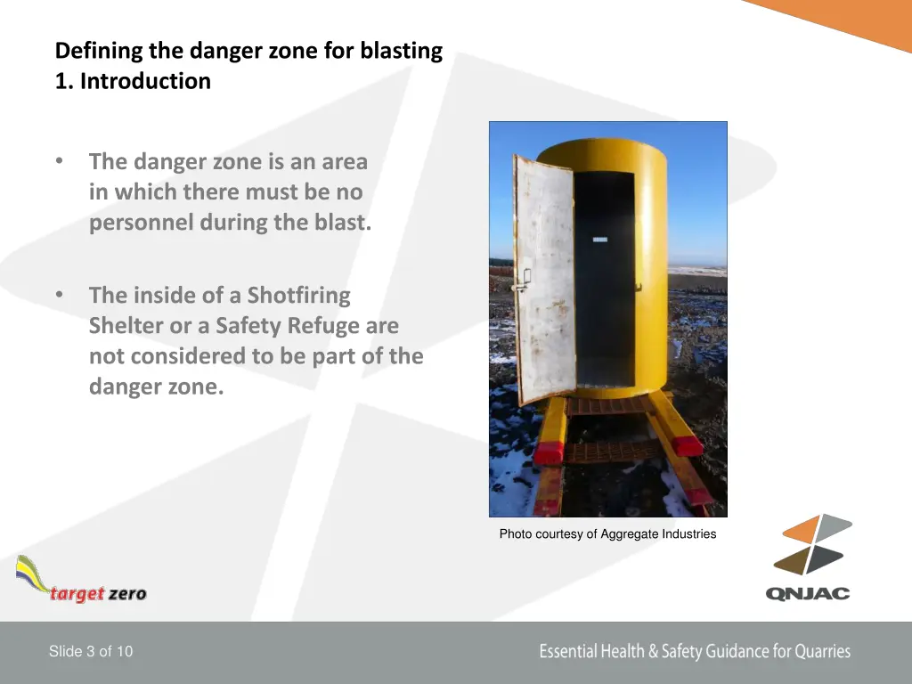 defining the danger zone for blasting 1