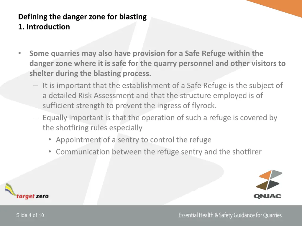 defining the danger zone for blasting 2