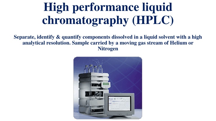 high performance liquid chromatography hplc