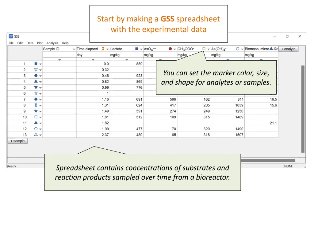 start by making a gss spreadsheet with