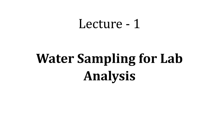 lecture 1