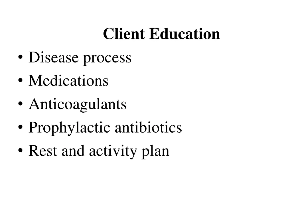 client education