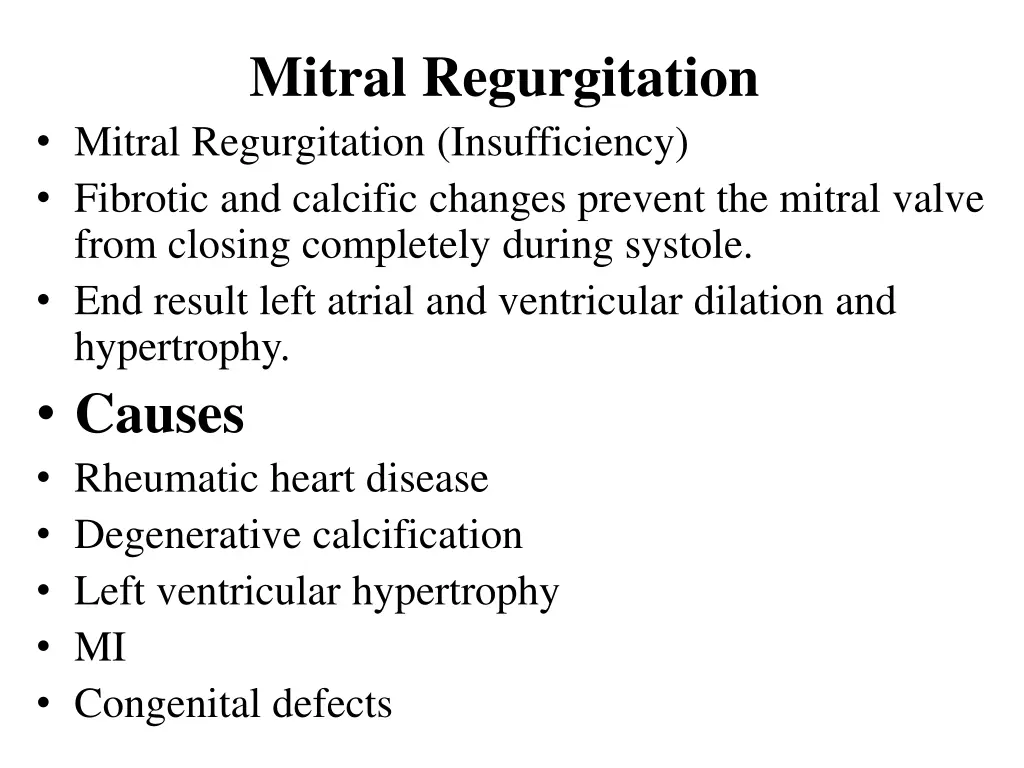 mitral regurgitation mitral regurgitation