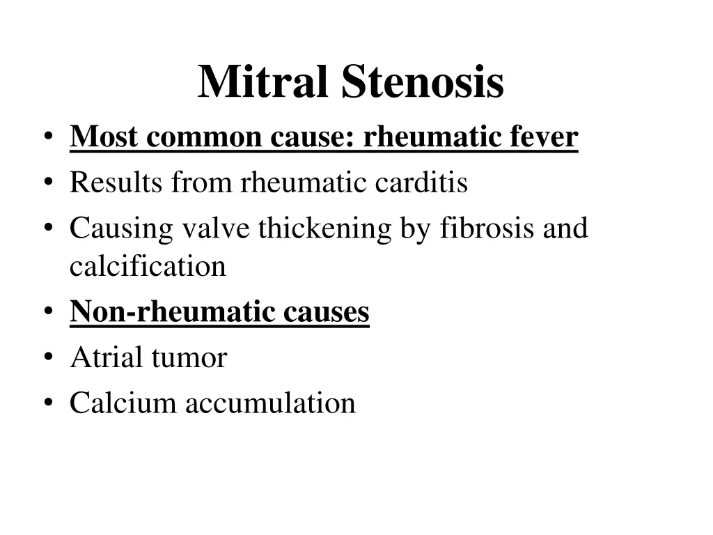 mitral stenosis