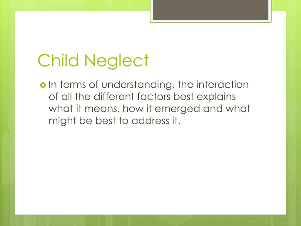 child neglect