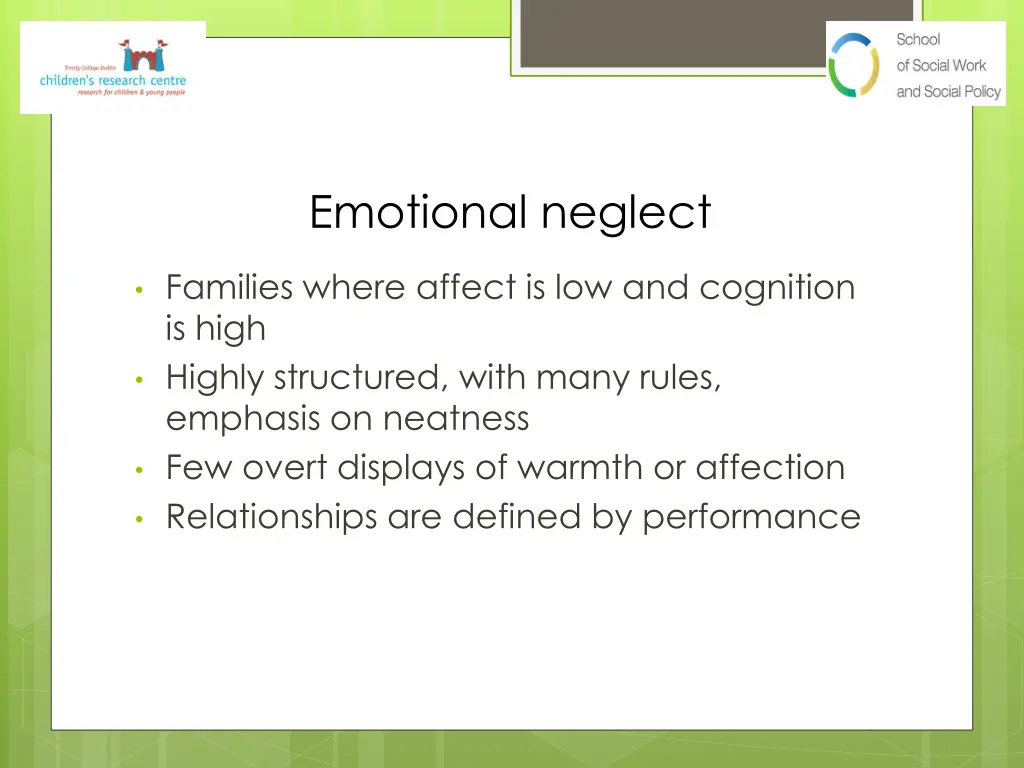 emotional neglect
