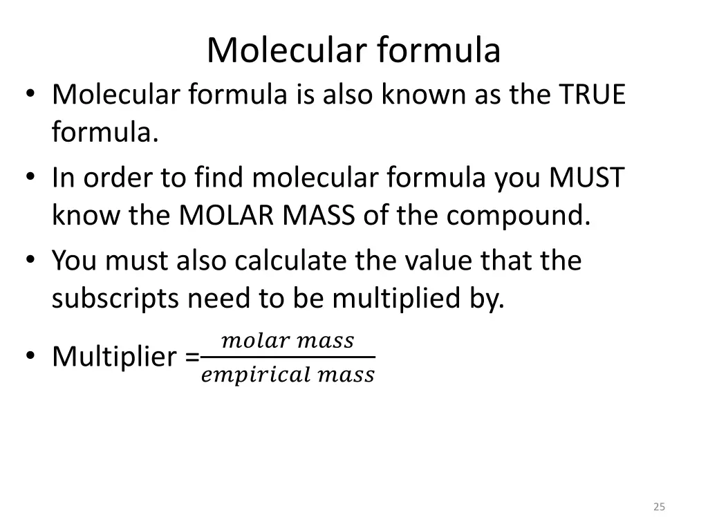 molecular formula