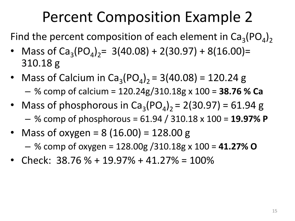 percent composition example 2