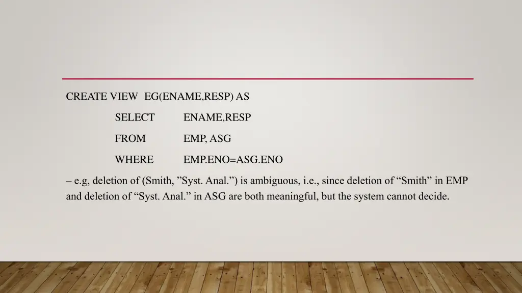 create view eg ename resp as