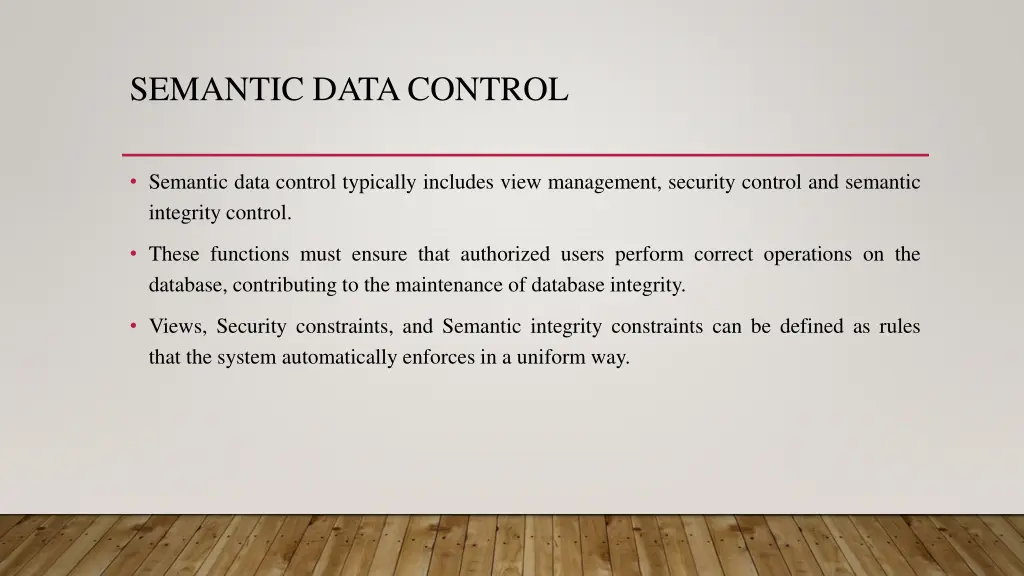 semantic data control