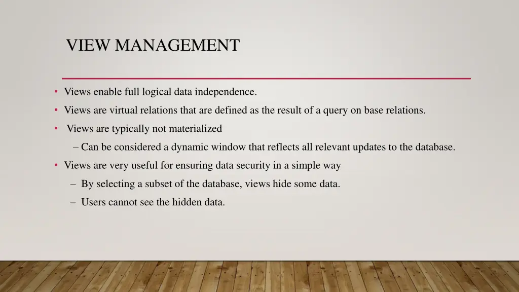view management