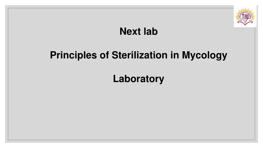 next lab
