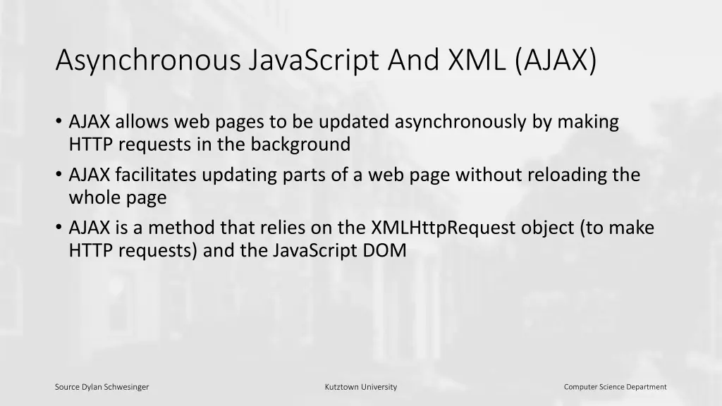 asynchronous javascript and xml ajax