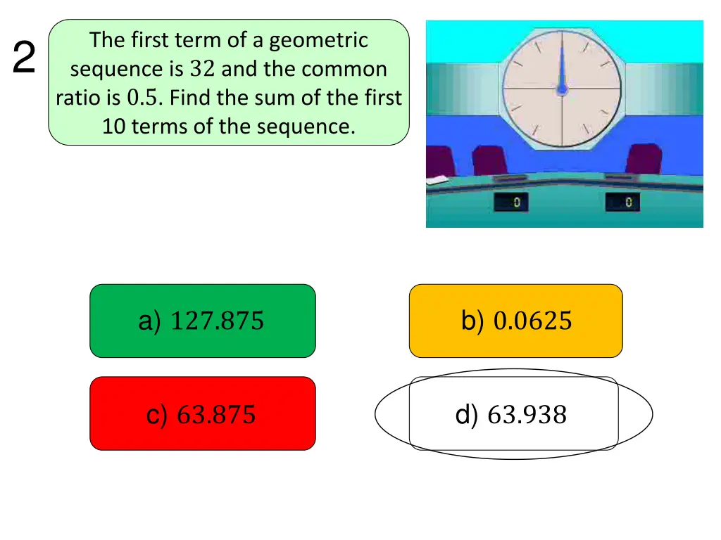 the first term of a geometric sequence 2