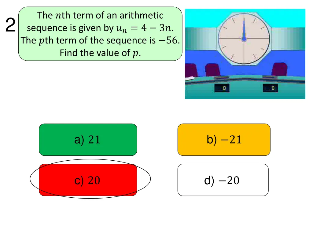 the th term of an arithmetic sequence is given 1