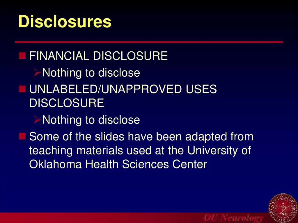 disclosures