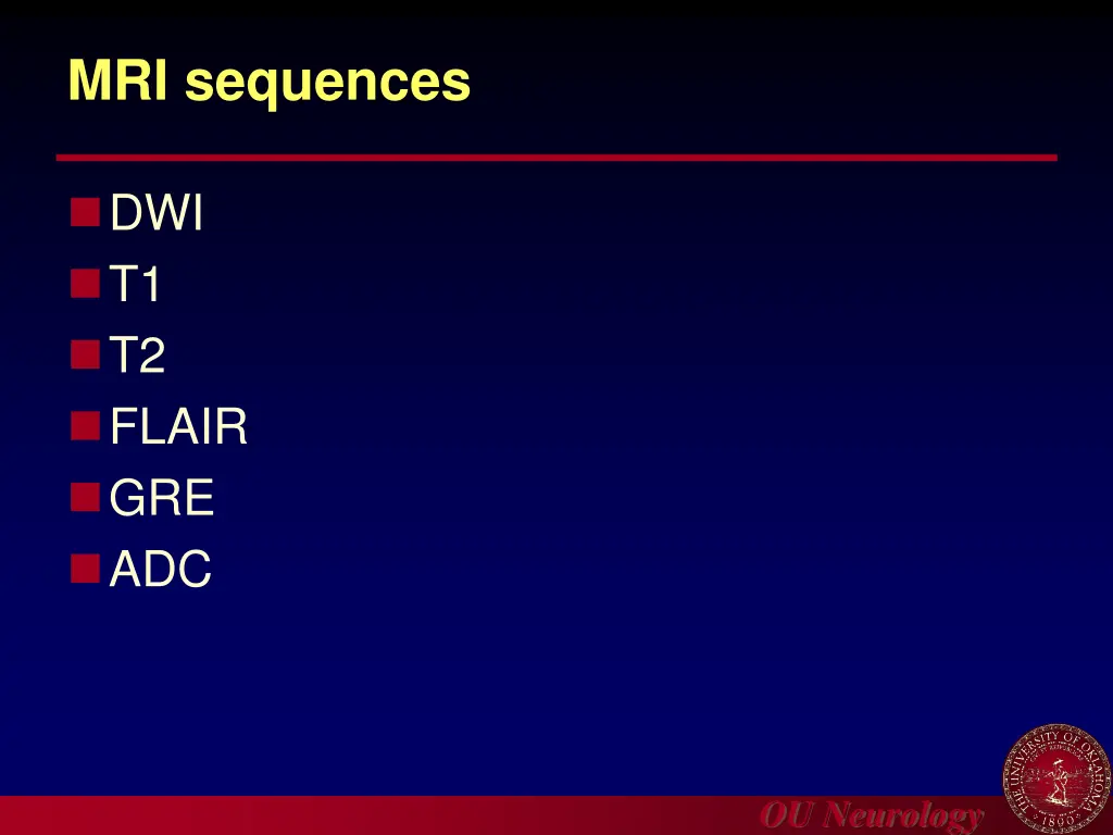 mri sequences