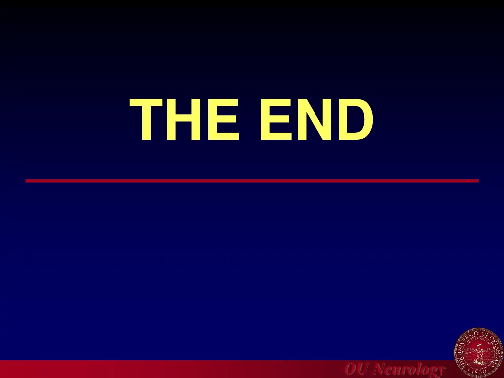 the end