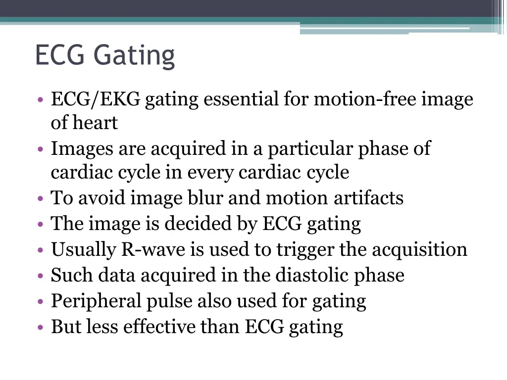 ecg gating