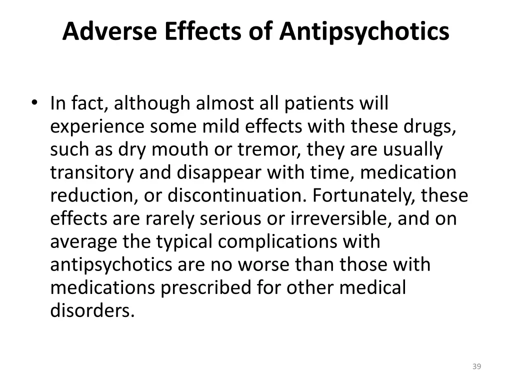 adverse effects of antipsychotics 1