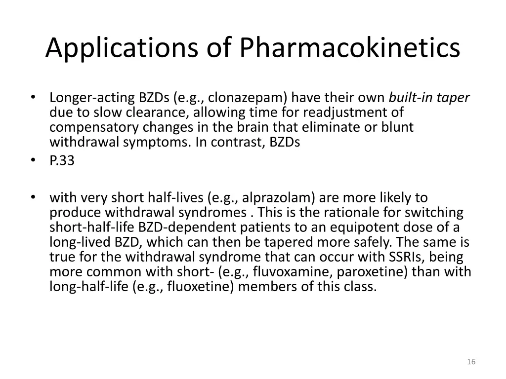 applications of pharmacokinetics 2