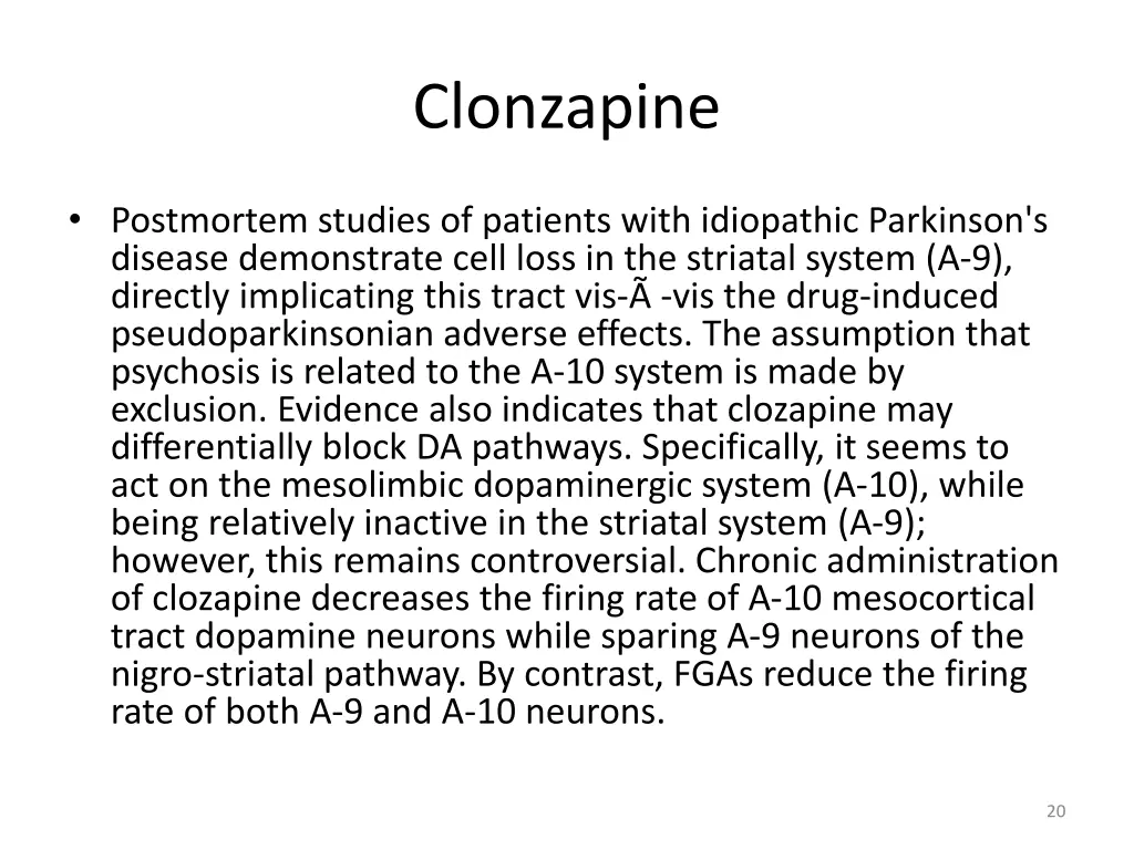 clonzapine