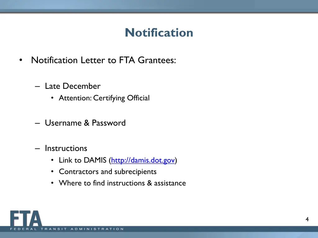 notification