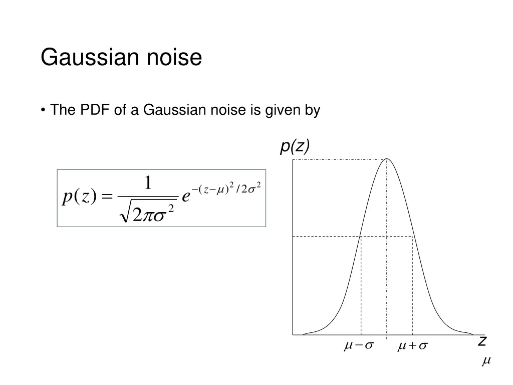gaussian noise