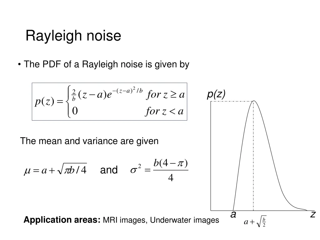 rayleigh noise