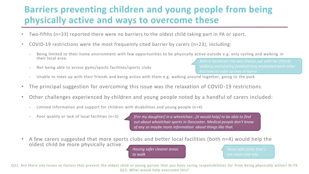 barriers preventing children and young people