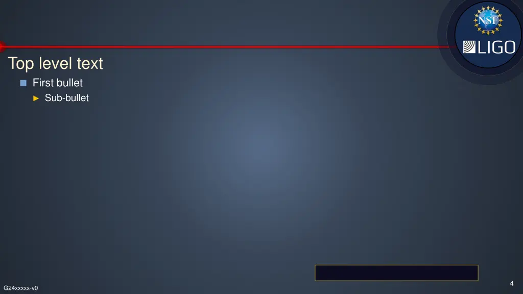 top level text first bullet sub bullet
