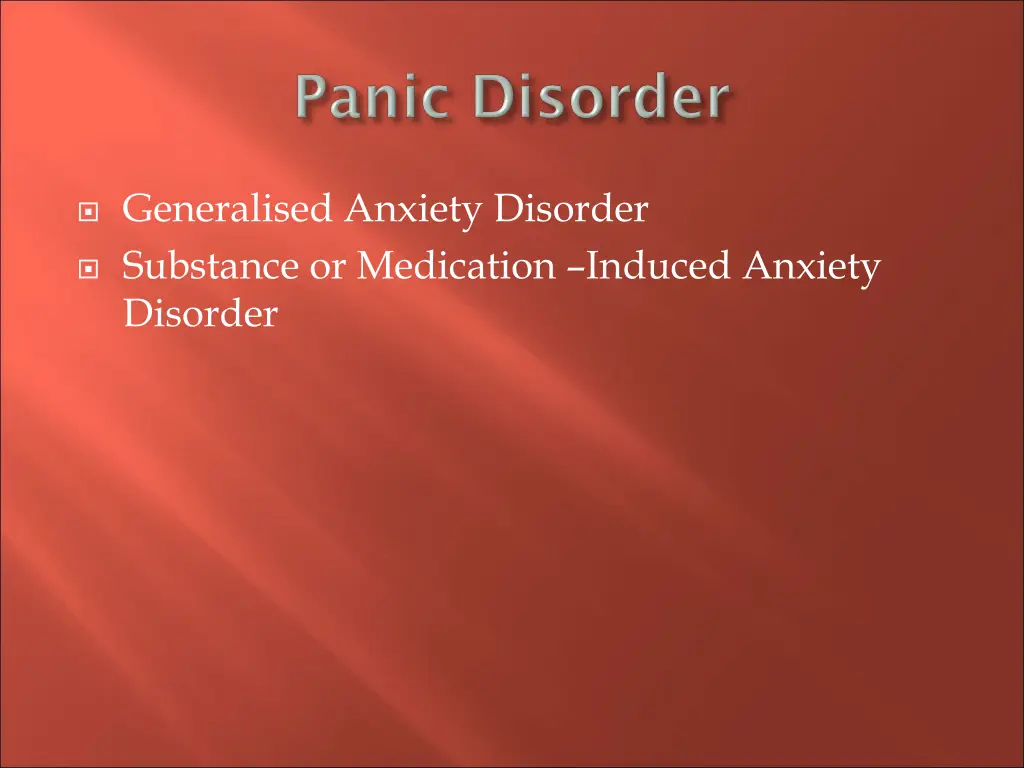 generalised anxiety disorder substance