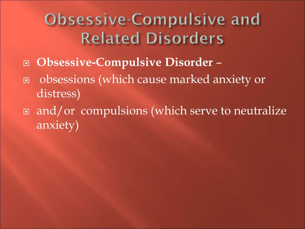 obsessive compulsive disorder obsessions which