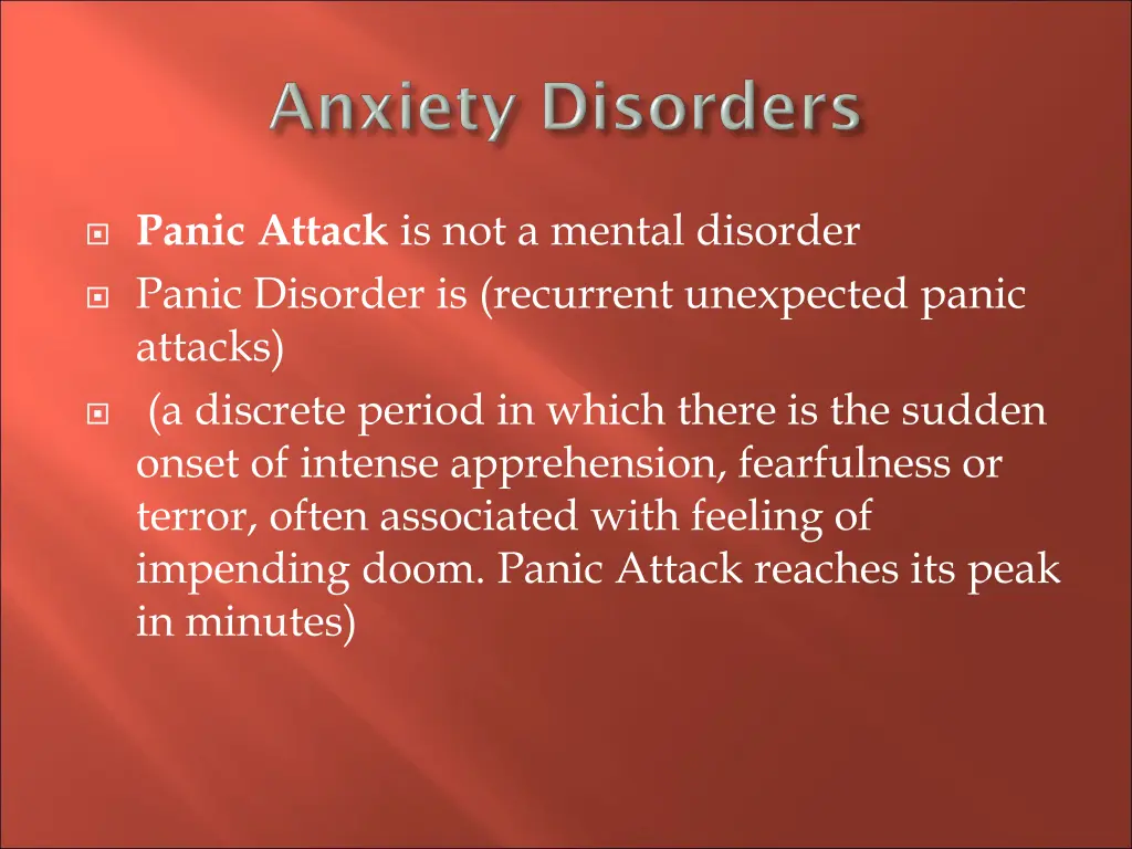 panic attack is not a mental disorder panic